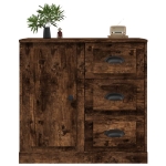 Credenza Rovere Fumo 70x35,5x67,5 cm in Legno Multistrato