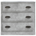 Credenza Grigio Cemento 70x35,5x67,5 cm in Legno Multistrato