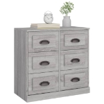 Credenza Grigio Sonoma 70x35,5x67,5 cm in Legno Multistrato