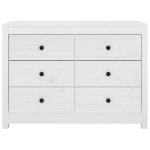 Armadietto Miele Bianca 100x40x72 cm in Legno Massello di Pino