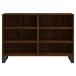 Credenza Rovere Marrone 103,5x35x70 cm in Legno Multistrato