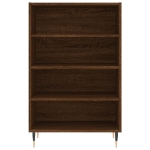 Credenza Rovere Marrone 57x35x90 cm in Legno Multistrato