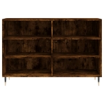 Credenza Rovere Fumo 103,5x35x70 cm in Legno Multistrato