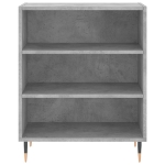 Credenza Grigio Cemento 57x35x70 cm in Legno Multistrato
