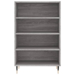 Credenza Grigio Sonoma 57x35x90 cm in Legno Multistrato