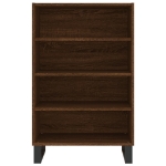 Credenza Rovere Marrone 57x35x90 cm in Legno Multistrato