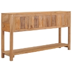 Credenza 140x30x75 cm in Legno Massello di Teak