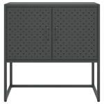 Credenza Antracite 75x35x75 cm in Acciaio