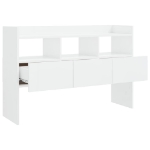 Credenza Bianca Lucido 105x30x70 cm in Truciolato