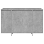 Credenza Grigio Cemento 120x41x75 cm in Truciolato