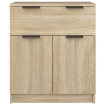 Credenza Rovere Sonoma 60x30x70 cm in Legno Multistrato
