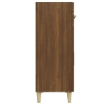 Credenza Rovere Marrone 69,5x34x89 cm in Legno Multistrato