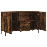 Credenza Rovere Fumo 100x36x60 cm in Legno Multistrato