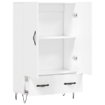 Credenza Bianca 69,5x31x115 cm in Legno Multistrato