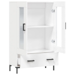 Credenza Bianca 69,5x31x115 cm in Legno Multistrato