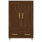Credenza Rovere Marrone 69,5x31x115 cm in Legno Multistrato