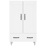 Credenza Bianca 69,5x31x115 cm in Legno Multistrato