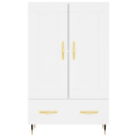 Credenza Bianca 69,5x31x115 cm in Legno Multistrato