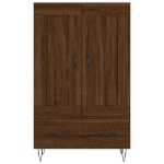 Credenza Rovere Marrone 69,5x31x115 cm in Legno Multistrato