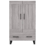 Credenza Grigio Sonoma 69,5x31x115 cm in Legno Multistrato