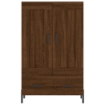 Credenza Rovere Marrone 69,5x31x115 cm in Legno Multistrato