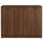 Credenza Rovere Marrone 90,5x30x70 cm in Legno Multistrato