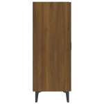 Credenza Rovere Marrone 70x34x90 cm in Legno Multistrato