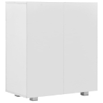 Credenza con Finitura Lucida Bianca 71x35x80 cm in Truciolato