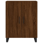 Credenza Rovere Marrone 69,5x34x90 cm in Legno Multistrato