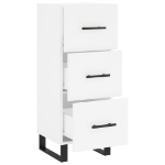 Credenza Bianca 34,5x34x90 cm in Legno Multistrato