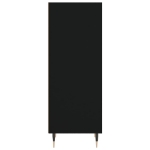 Credenza Nera 34,5x32,5x90 cm in Legno Multistrato