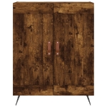 Credenza Rovere Fumo 69,5x34x90 cm in Legno Multistrato
