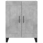 Credenza Grigio Cemento 69,5x34x90 cm in Legno Multistrato