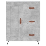 Credenza Grigio Cemento 69,5x34x90 cm in Legno Multistrato