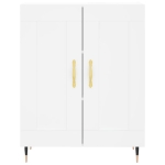 Credenza Bianca 69,5x34x90 cm in Legno Multistrato