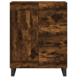 Credenza Rovere Fumo 69,5x34x90 cm in Legno Multistrato