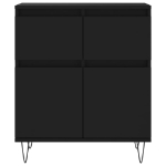 Credenza Nero 60x35x70 cm in Legno Multistrato