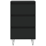 Credenza Nera 40x35x70 cm in Legno Multistrato