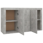 Credenza Grigio Cemento 120x36x69 cm in Truciolato