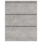 Credenza Grigio Cemento 60x35x76 cm in Legno Multistrato