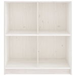 Credenza Bianca 70x33x76 cm in Legno Massello di Pino