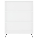 Credenza Bianca 69,5x32,5x180 cm Legno Multistrato