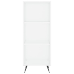 Credenza Bianca 34,5x32,5x180 cm in Legno Multistrato