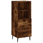 Credenza Rovere Fumo 34,5x34x180 cm in Legno Multistrato