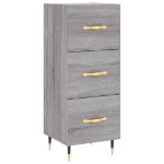 Credenza Grigio Sonoma 34,5x34x180 cm in Legno Multistrato