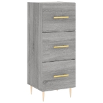 Credenza Grigio Sonoma 34,5x34x180 cm in Legno Multistrato