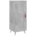 Credenza Grigio Cemento 34,5x34x180 cm in Legno Multistrato