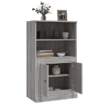 Credenza Grigio Sonoma 60x35,5x103,5 cm in Legno Multistrato