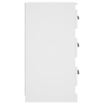 Credenza Bianca 36x35,5x67,5 cm in Legno Multistrato