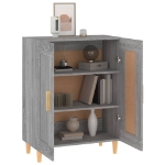 Credenza Grigio Sonoma 69,5x34x90 cm in Legno Multistrato